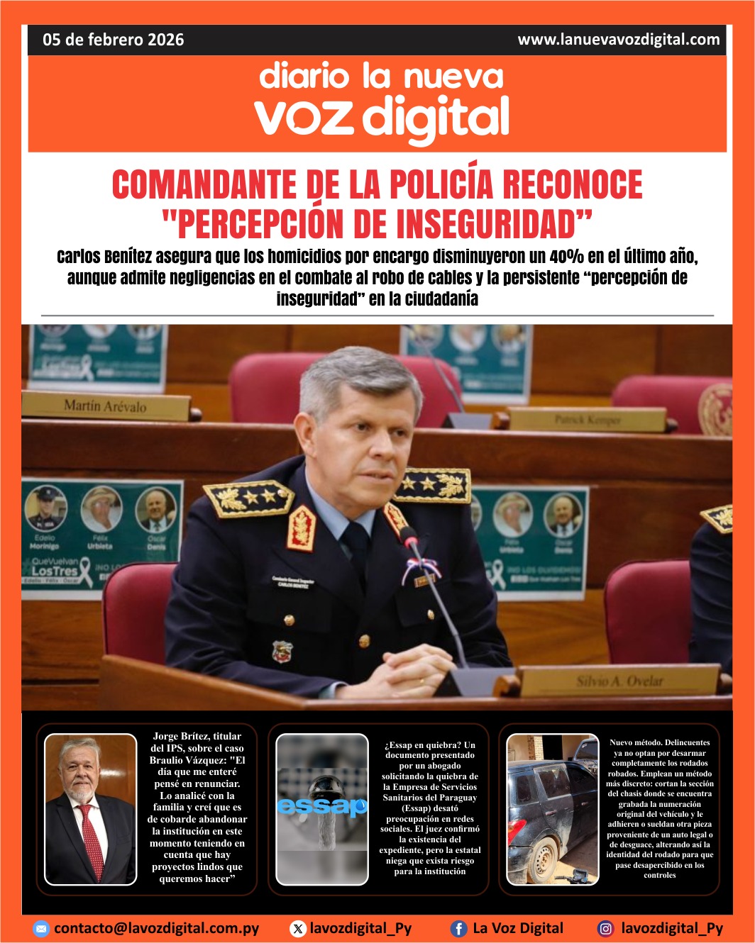 Tapa del 6 de febrero del 2026
