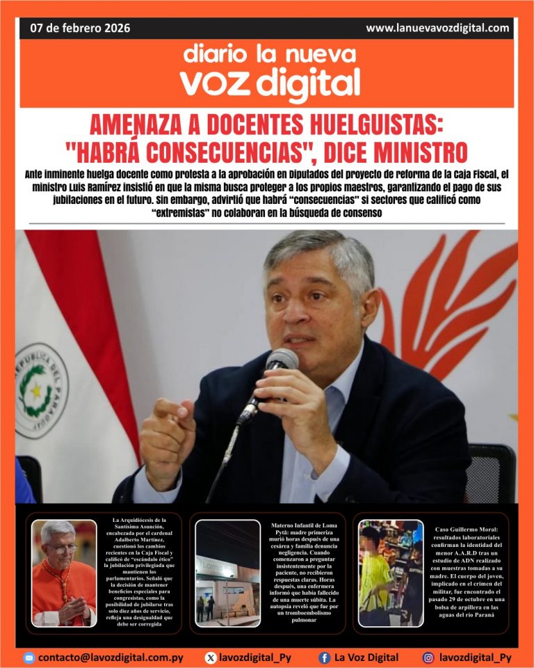 Tapa del 7 de febrero del 2026