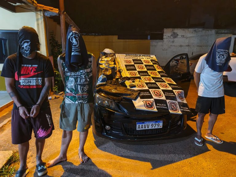 Detienen a hijo de Óscar Rotela y a otras dos personas en Capiatá