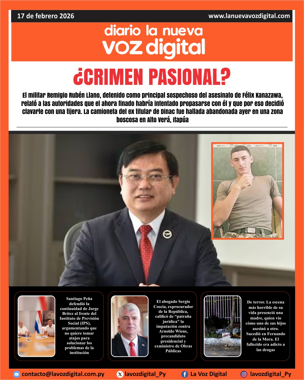 Tapa 17 de febrero 2026