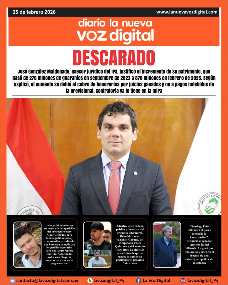 Tapa del 25 de febrero del 2026