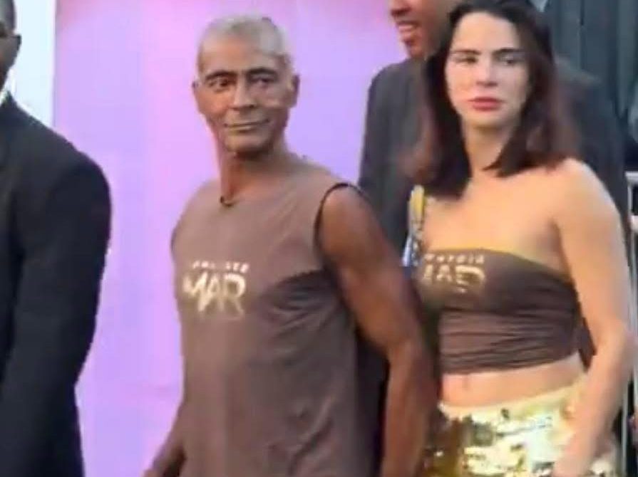 Romario se hizo viral después de mostrarse con su novia, 38 años menor que él